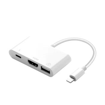 OTG Светкавица USB Адаптер Конвертор За Apple iPad Air 3 2 mini, iPad 4 5 10,2 9,7 HUB 3.5 мм Жак, HDMI, Докинг Станция За Свързване на Клавиатура