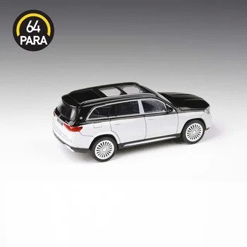 Para64 1:64 Benz, Maybach GLS 600 Suv Червено/Черно и бяло Сплав Симулация Модел на Автомобила