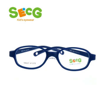 SECG Детска Дограма Гъвкави Меки Удобни Носа Облицовка Детски Оптични Очила Рамки За Далекогледство, Късогледство Силиконови Gafas Рецепта