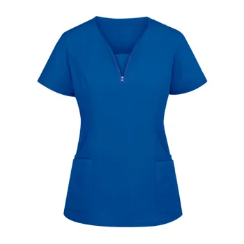 Работно облекло Дамски Униформи на Медицински Работници Дамски Дрехи За Салон за Красота Скраб За Хранене Върховете Риза медицински Сестри Работна Униформи За Хранене подгъва