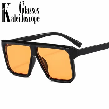 Реколта Големи Слънчеви Очила за Жени и Мъже, Модни Цели Слънчеви Очила Squre, Дамски класически Очила за Пътуване, Нюанси UV400