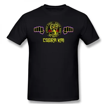 Тениска Causul Cobra Kai Тениски Графична Скъпа Риза в стил хип-Хоп Мъжка Класическа Тениска С Къс Ръкав и Кръгло Деколте 2021 Лятна Мъжки Мъжки