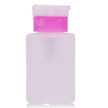 1бр 150 мл Празна Пластмасова Течност За премахване на Лака От Ноктите Алкохолът Течност Натиснете Помпа Опаковка Бутилка За Нокти с UV Гел за Пречистване на