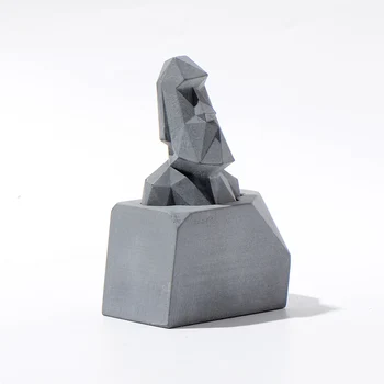 3D Статуя на Конкретна Форма на Силикон Геометрична Скулптура Форма За Украса на Масата Инструмент