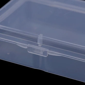 9 cm * 6,5 см * 3 см Прозрачна Квадратна Многофункционална Прозрачна Пластмасова Кутия За Съхранение