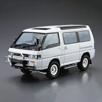 Aoshima 06139 Статична Събрана Модел на Автомобила в Мащаб 1/24 За Mitsubishi Delica STAR WAGON Van Комплект Модели Автомобили