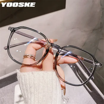 YOOSKE -1,0 1,5 2,0 ДО -4,0 Готови Очила за Късогледство Свръхлеки Кръгли Очила За Късогледство от Минус Рамки за Очила Със Степен на Унисекс