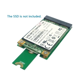 Zihan 50 мм, Mini PCI-E 52Pin mSATA SSD за по-M. 2 NGFF B-key Адаптер за Добавяне на Карти PCBA