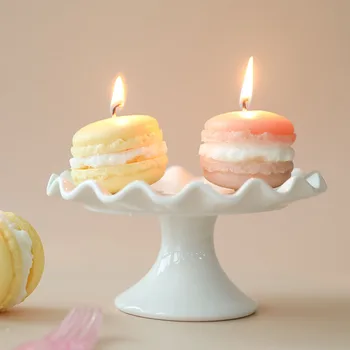 Ароматни Свещи Macaron Ръчно изработени Сладки Свещи 