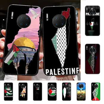 Калъф за мобилен телефон с Флага на Палестина за Huawei Капитан 20 10 9 40 30 lite pro X Nova 2, 3i 7se