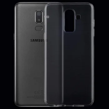 Меки TPU Кристално Чисти Калъфи за Телефони Samsung Galaxy J8 2018 SM-J810 Прозрачна Обвивка Противоударная Здрава Ультратонкая Делото
