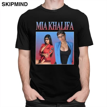 Модна Тениска Mia Khalifa за Мъже, Стилен Памучен тениска с предварителна свиване Тениска Callista с Къси Ръкави, Приталенная Ежедневни Тениска, Дрехи