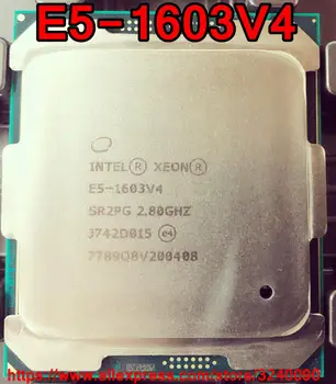 Процесор Intel Xeon процесора E5-1603V4 SR2PG 2.80 Ghz 4 ядра 10 М LGA2011-3 E5-1603 V4 процесора E5 1603V4 Безплатна доставка E5 1603 V4