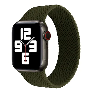 Силиконов Ремък За Apple Watch band 44 мм 45 мм на 49 мм, 40 мм 41 мм solo loop Еластична гривна correa каишка iWatch Series 6 SE 7 8 Ultra