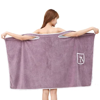 Цени на едро размер носимого банного кърпи тиранти халати за баня, аксесоари за баня поли дебели хавлиени кърпи за възрастни
